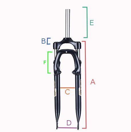 Zoom Fourche à suspension réglable pour vélo 28 pouces pivot lisse