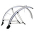 Garde boue argent avant et arrière pour vélo 26 pouces - 60 mm - #1