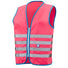 Gilet de sécurité enfant à vélo haute visibilité rose Wowow - #3