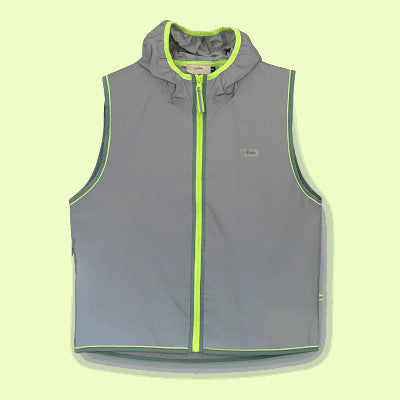Gilet réfléchissant gris pour hommes Darknight Go Fluo