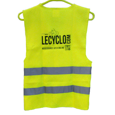 Goodie Lecyclo Gilet de sécurité vélo jaune fluo