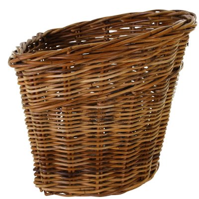 Panier Vélo Guidon Rotin Naturel – Nantucket Co. – Bretelles Cuir – Neuf