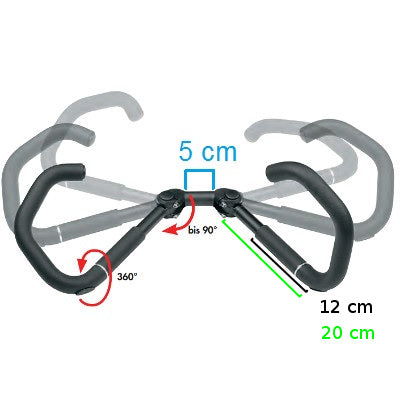 fahrradlenker 31 8 trekking Humpert Ergotec Cintre velo multi positions AHS Premium