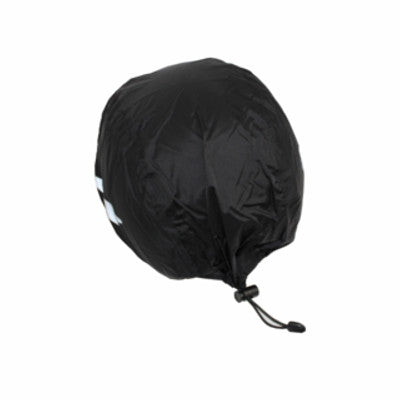 Housse de casque vélo contre la pluie Noire avec bandes reflex - #2