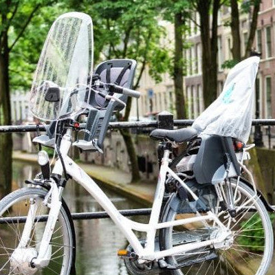 Housse de Pluie pour Siège Arrière de Vélo Protection Pluie Siège Vélo  Arrière Enfants Housse Imperméable pour Siège Vélo Enfant avec 1 Protege  Selle