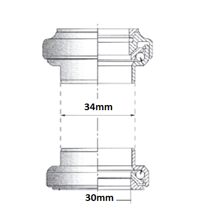 Jeu de direction Tange 1 1/8 diamètre 28,6 mm - #2