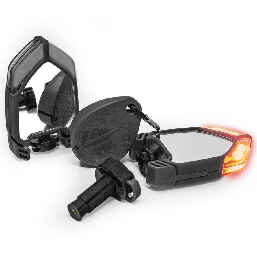 Rétroviseurs vélo QLIR Visaia Bike avec clips antivol