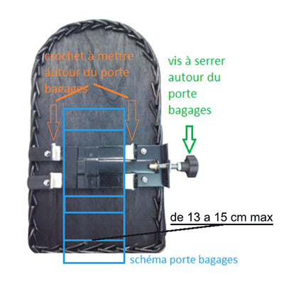 Panier arrière en osier pour chien sur porte bagage vélo -Trixie - #5
