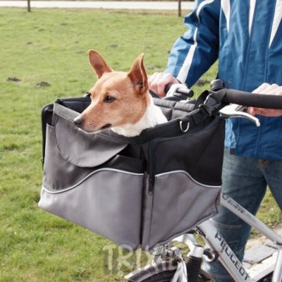 Sac de transport XL pour chat/chien (gris) - Cadre ultra-stable, pliable et portable, pour