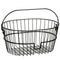 Eenvoudige zwarte metalen fietsmand - KlickFix