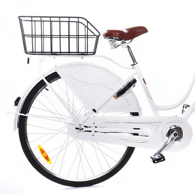 Basil - Cento Panier de vélo arrière noir mat en aluminium