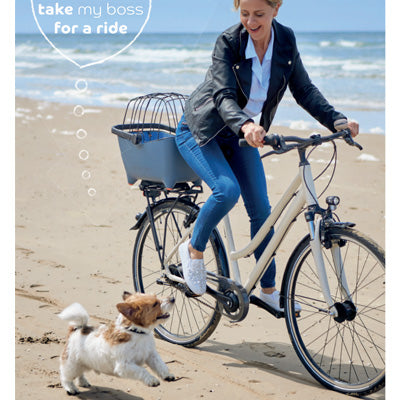 Panier vélo pour chien bleu tendance Basil Buddy - #4