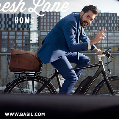 Panier vélo sur porte-bagages arrière fixation MIK Icon M Basil - #2