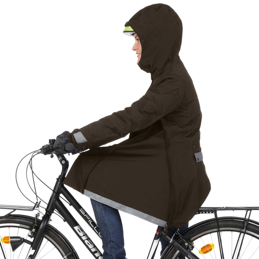 Tucano Urbano Magic Lady Parka femme poncho vélo Kaki