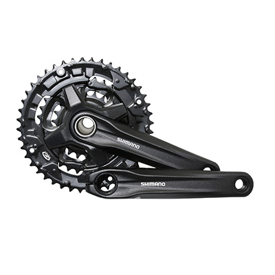 Pédalier Shimano Altus C10 Triple Plateau 48-38-28 Dents - FC-CT10 Argenté