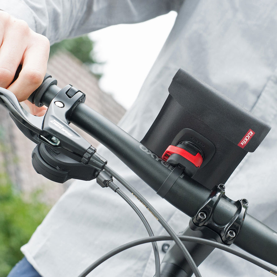 klickfix lenkertasche smartphone Klickfix PhoneBag Light Wasserdichte Fahrrad-Smartphone-Tasche am Bügel