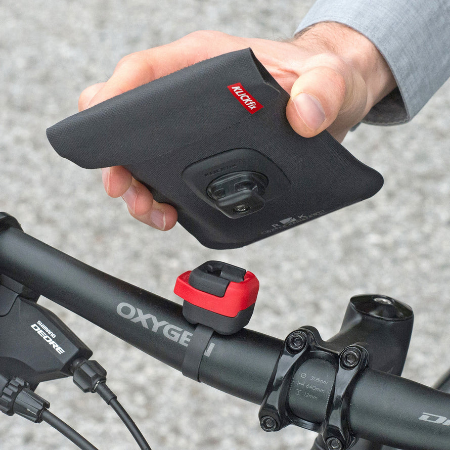 Klickfix PhoneBag Light Pochette smartphone vélo étanche sur cintre