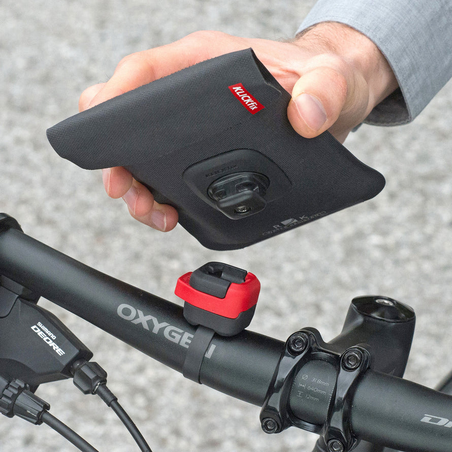 smartphone tasche für fahrradlenker Klickfix PhoneBag Light Wasserdichte Fahrrad-Smartphone-Tasche am Bügel