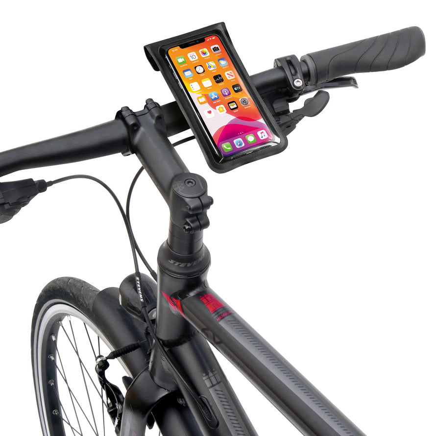 klickfix lenkertasche smartphone Klickfix PhoneBag Light Wasserdichte Fahrrad-Smartphone-Tasche am Bügel