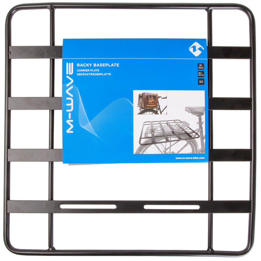 Extension Porte-Bagages Plaque M-WAVE 40x40 Cm – Universelle – Noir – Pour Vélo