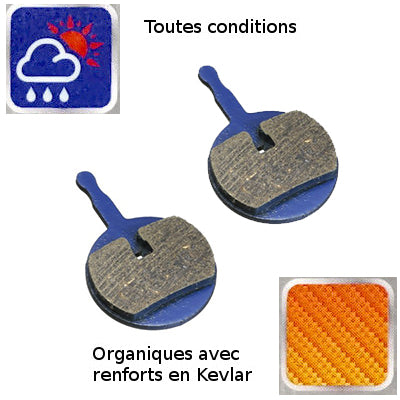 Plaquettes organiques pour frein à disque de vélo - AVID BB5 - #3