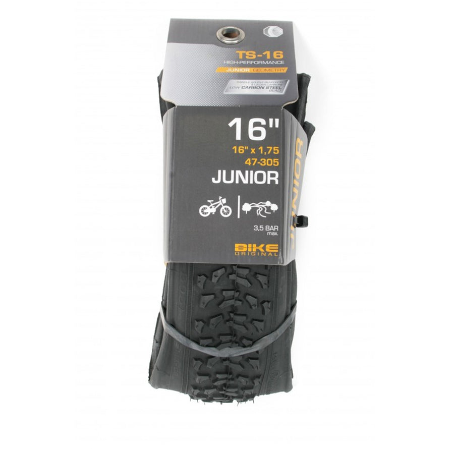 Pneu vélo 16 pouces tringles souples