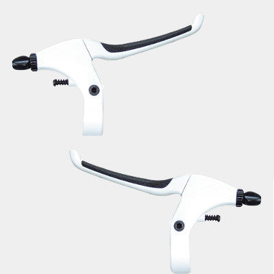 Poignée de frein de vélo confort blanche - #5