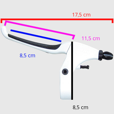 Poignée de frein de vélo confort blanche - #7