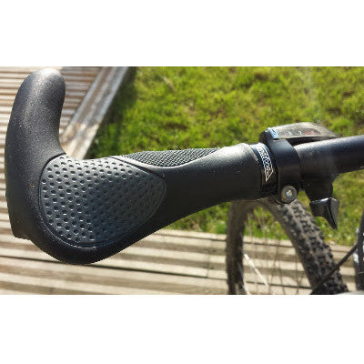 Poignées vélo ergonomiques avec cornes triple densité - la paire