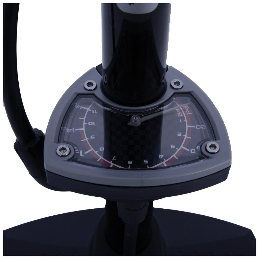 Pompe vélo à pied avec manomètre double valve Oxford - #2