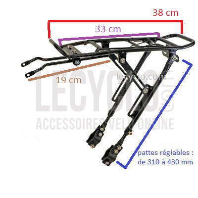 BONIN PORTAPACCO 20 O 29 Regolabile Con Fascette BONIN PORTAPACCO 20 O 29 Regolabile Con Fascette