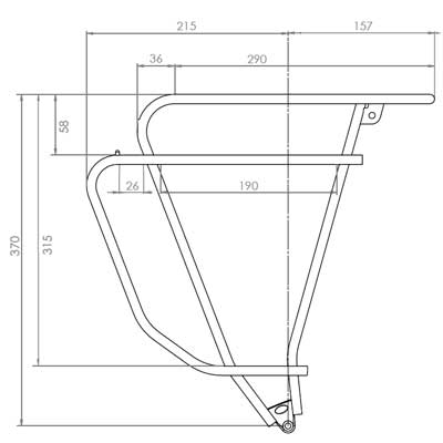 Porte bagage de vélo TUBUS Logo Evo noir - #5