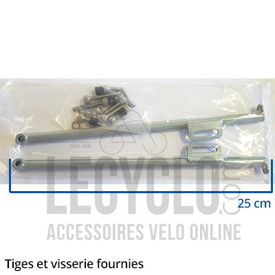 Porte bagage Lowrider Tara vélo 26/28 pouces argent Tubus - #4