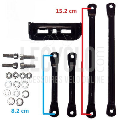 Porte bagage noir charge 35 Kg vélo Steco - #4