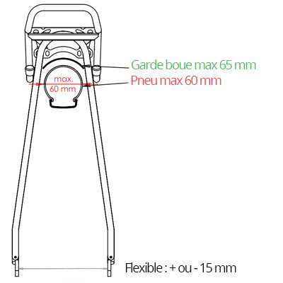 Porte bagages vélo arrière Racktime Addit 26 à 28 pouces - #4