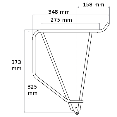 Porte bagages vélo Cargo charges lourdes Tubus - #5