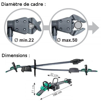 Porte-vélo sur toit avec tête rotative Pure Instinct Peruzzo - #3