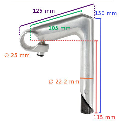 Potence plongeur pour vélo de route ancien - Main Image