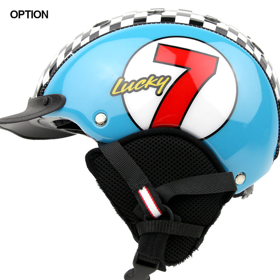 Casco Mini Lucky bleu Casque vélo et ski pour jeunes