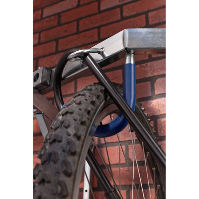 Mottez Grand range-vélo au mur 6 places en acier avec support antivol