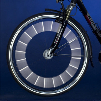 72 pièces réflecteurs de rayons pour vélo, réflecteur 360° pour