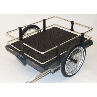 Rimorchio Bici HOMCOM Nero Con Sospensione - Porto Carico, 2 Ruote, Capacità 40kg - Foto 2
