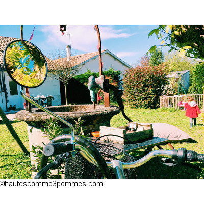 Rétroviseur pour vélo avec bras long et grand miroir 105 mm - #6