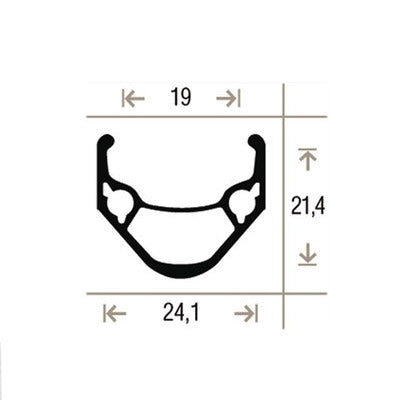 Roue vélo arrière 28 pouces à cassette 8 à 10 vitesses Rigida - #4
