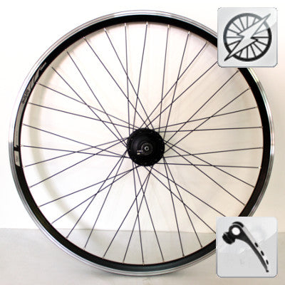 28 pollici ruota anteriore bici 622-19 acciaio inossidabile nero/argento 28 pollici ruota anteriore bici 622-19 acciaio inossidabile nero/argento