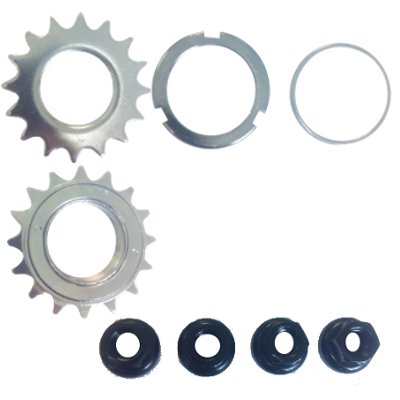 Roues avant arrière blanches moyeu flip flop fixie single speed - #2