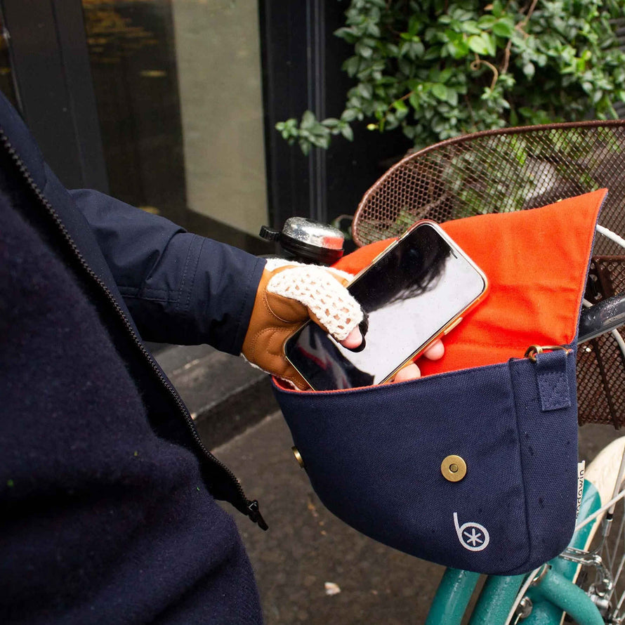 Intérieur sacoche Lulu Badawin bleu marine