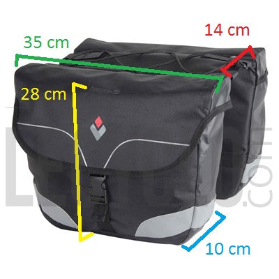 fahrradtasche für gepäckträger hinten Hapo-G Fahrradtasche für Gepäckträger 2 x 7 L