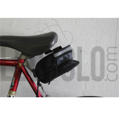 Borsa Sella Bici Impermeabile Piccola Porta Attrezzi Con Strisce Riflettenti