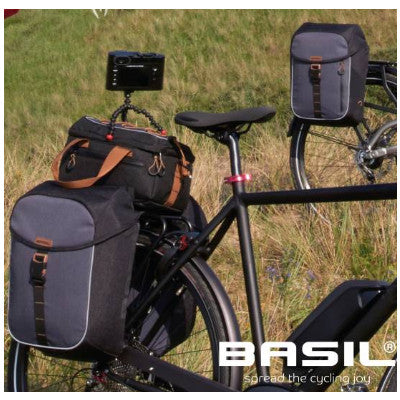 basil miles lenkertasche Basil Miles Fahrradtaschen Duo Trekking auf Gepäckträger hinten